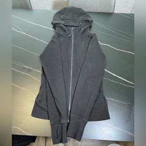 lululemon scuba full zip hoodie, size 4, color black